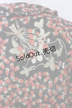 画像3: PINK HOUSE /いちごプリントワンピース  黒 T-25-07-17-039-LO-OP-AS-ZT313