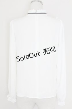 画像2: Ank Rouge / TOPドットチュール切替トップス  白 T-25-07-17-003-CA-TO-HI-ZS