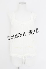 Franche Lippee / 刺繍シースルートップス  アイボリー T-25-07-17-004-LO-TO-HI-ZS