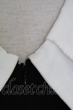 画像8: EAT ME / ダブルバイカラータイトワンピース  黒 T-25-07-17-046-LO-OP-HI-ZT302