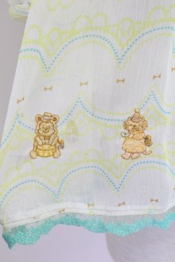 画像3: Franche Lippee / 刺繍シースルートップス  黄 T-25-07-17-006-LO-TO-HI-ZT