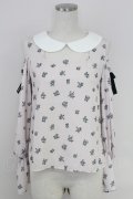 Ank Rouge / お花プリントオフショルトップス  ピンク T-25-07-17-010-CA-TO-HI-ZT