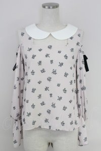Ank Rouge / お花プリントオフショルトップス  ピンク T-25-07-17-010-CA-TO-HI-ZT