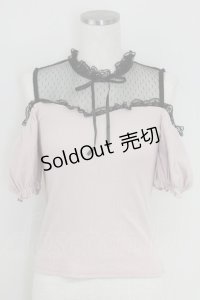 Ank Rouge / オフショルリブトップス  ピンク T-25-07-17-013-CA-TO-HI-ZS