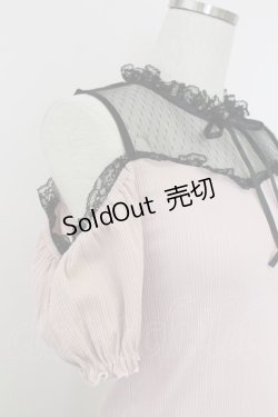 画像3: Ank Rouge / オフショルリブトップス  ピンク T-25-07-17-013-CA-TO-HI-ZS