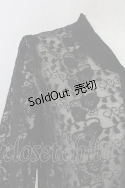 画像3: axes femme POETIQUE / フラワーレースシアーブルゾン  黒 T-25-07-17-020-AX-TO-AS-ZI
