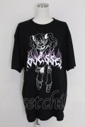 (買取対象外) / ガールプリントTシャツ  黒 T-25-07-17-022-LO-TS-HI-ZT