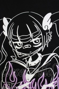 画像3: (買取対象外) / ガールプリントTシャツ  黒 T-25-07-17-022-LO-TS-HI-ZT