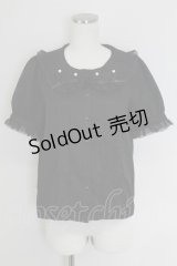 MARS / 半袖ブラウス  黒 T-25-07-17-024-LO-BL-AS-ZS