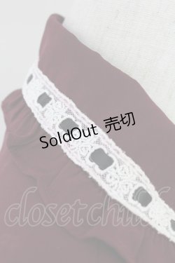 画像4: Ank Rouge / ハシゴレースワンピース M ワイン T-25-07-22-007-CA-OP-SA-ZT375