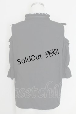 画像2: LOLITAその他(お買取対象外) / レースヨーク肩空きブラウス M ブラック T-25-07-22-008-LO-BL-SA-ZT
