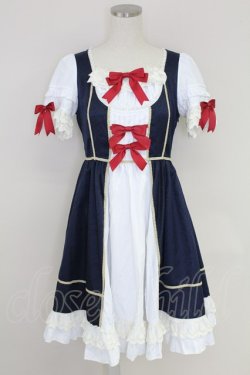 画像1: To Alice / 白雪姫ワンピース S ネイビー T-25-07-22-010-LO-OP-SA-ZT