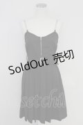 Jamie エーエヌケー / チェーンプリーツワンピース M ブラック T-25-07-22-012-LO-OP-SA-ZT