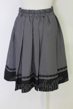 画像2: axes femme / ビット付きバイカラーストライプスカート M グレー T-25-07-22-017-AX-SK-SA-ZT