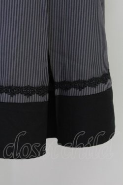 画像4: axes femme / ビット付きバイカラーストライプスカート M グレー T-25-07-22-017-AX-SK-SA-ZT