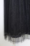 画像3: axes femme / 裏地刺繍プリーツチュールスカート M ブラック T-25-07-22-020-AX-SK-SA-ZT097 (3)