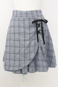 axes femme / レースアップキュロット M チャコール T-25-07-22-021-AX-PA-SA-ZT