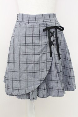 画像1: axes femme / レースアップキュロット M チャコール T-25-07-22-021-AX-PA-SA-ZT