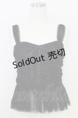 an another angelus / レースアップチュールビスチェ  黒 T-25-07-24-023-CA-TO-SA-ZI