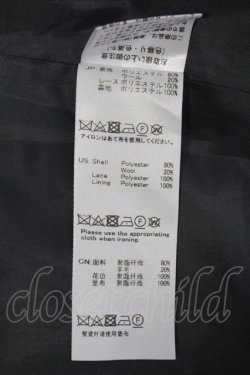 画像8: Fi.n.t / レース衿付き2wayチェックジャケット  グレーチェックX白 T-25-07-24-024-CA-JA-SA-ZI