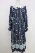 axes femme / red Labelロングワンピ M ネイビー T-25-07-24-027-AX-OP-SA-ZT