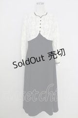 an another angelus / パイピングレースジャケットレイヤードワンピース  ネイビー T-25-07-24-028-CA-OP-SA-ZI