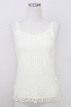 画像1: axes femme / レースキャミソール  アイボリー T-25-07-24-004-AX-TO-SA-ZT