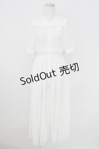 an another angelus / レースヨークチュールガウンワンピース  オフホワイト T-25-07-24-035-CA-OP-SA-ZI