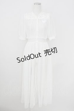 画像1: an another angelus / レースヨークチュールガウンワンピース  オフホワイト T-25-07-24-035-CA-OP-SA-ZI