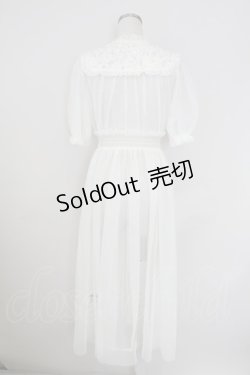 画像2: an another angelus / レースヨークチュールガウンワンピース  オフホワイト T-25-07-24-035-CA-OP-SA-ZI
