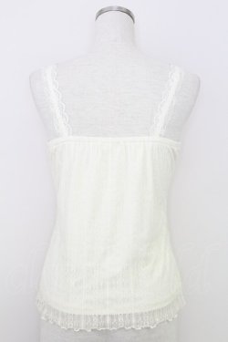 画像2: axes femme / レースキャミソール  アイボリー T-25-07-24-004-AX-TO-SA-ZT