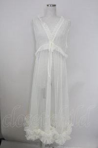 axes femme / レイヤード用チュールワンピース  オフホワイト T-25-07-24-036-AX-OP-SA-ZI