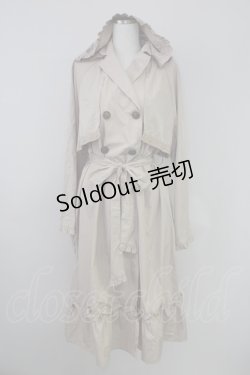 画像1: axes femme / 3WAYトレンチコート  ピンクベージュ T-25-07-24-037-AX-CO-SA-ZI