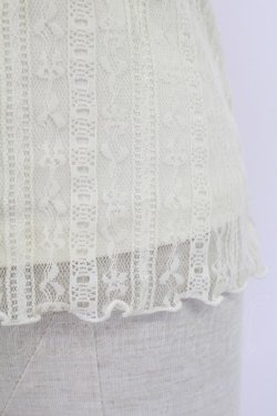 画像4: axes femme / レースキャミソール  アイボリー T-25-07-24-004-AX-TO-SA-ZT