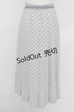 画像2: an another angelus / ビットベルト付きANモノグラム柄スカート  ベージュＸ紺 T-25-07-24-039-CA-SK-SA-ZI