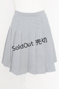 Fi.n.t / プリーツミニスカパン  グレー T-25-07-24-042-CA-PA-SA-ZI