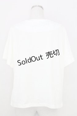 画像2: axes femme / 襟付クリームソーダ柄Tシャツ  アイボリーＸ白 T-25-07-24-005-AX-TS-SA-ZI