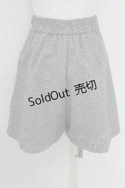 画像2: Fi.n.t / チェックハイウエストショートパンツ  グレー T-25-07-24-044-CA-PA-SA-ZI