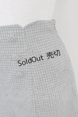 画像3: Fi.n.t / チェックハイウエストショートパンツ  グレー T-25-07-24-044-CA-PA-SA-ZI