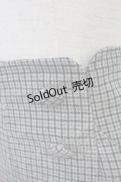 画像4: Fi.n.t / チェックハイウエストショートパンツ  グレー T-25-07-24-044-CA-PA-SA-ZI