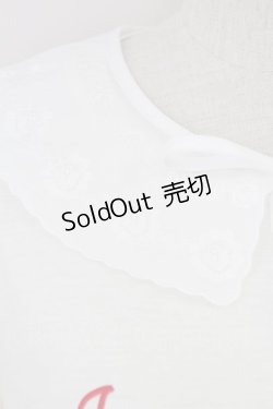 画像3: axes femme / 襟付クリームソーダ柄Tシャツ  アイボリーＸ白 T-25-07-24-005-AX-TS-SA-ZI