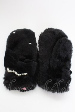 画像1: Angelic Pretty / ドラマティックファーミトン  黒Ｘ白 T-25-07-24-050-AP-ZA-SA-ZT