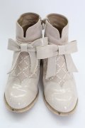 axes femme kawaii / ローズヒールショートブーツ M アイボリー T-25-07-24-052-AX-SH-SA-ZT