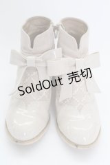 axes femme kawaii / ローズヒールショートブーツ M アイボリー T-25-07-24-052-AX-SH-SA-ZI