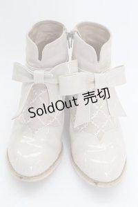 axes femme kawaii / ローズヒールショートブーツ M アイボリー T-25-07-24-052-AX-SH-SA-ZI