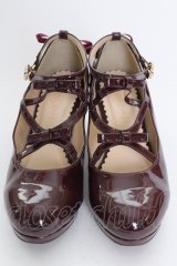 axes femme POETIQUE / レースアップパンプス M ボルドー T-25-07-24-053-AX-SH-SA-ZT