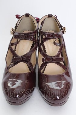 画像1: axes femme POETIQUE / レースアップパンプス M ボルドー T-25-07-24-053-AX-SH-SA-ZT