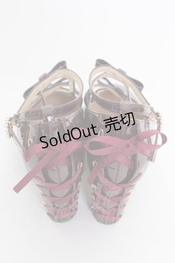画像2: axes femme POETIQUE / レースアップパンプス M ボルドー T-25-07-24-053-AX-SH-SA-ZI