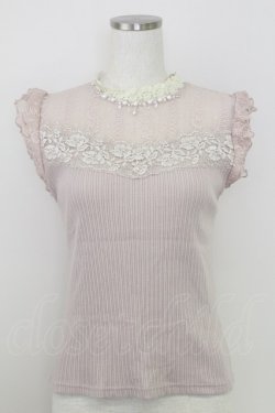 画像1: axes femme / ビスチェ切替ノースリインナー M ピンク T-25-07-24-009-AX-TO-SA-ZT
