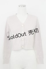 an another angelus / カリグラフィーローズプリント釦カーディガン  ピンク T-25-07-24-010-CA-TO-SA-ZI